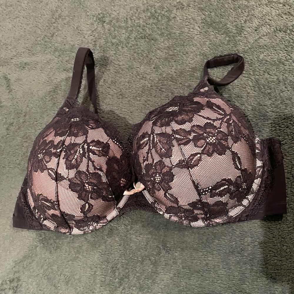 Black Lace Bra Size 38D